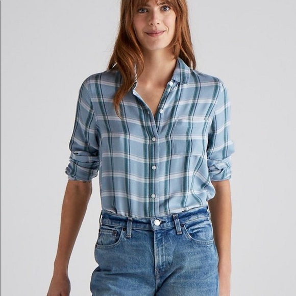 NWT - Women’s Lucky Brand Plaid Button Down Shirt - Picture 8 of 10